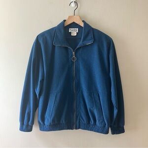 TEDDI Vintage 90s Corduroy O-Ring Zip Up Jacket